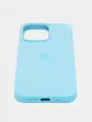 Голубой чехол Silicone Case ( Чехол силиконовый ) для iPhone 13 / 13 Pro / 13 Pro Max / 13 Mini