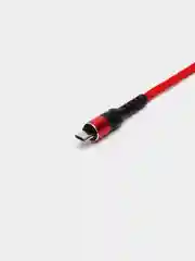 Красный кабель для зарядки и передачи данных Micro-USB