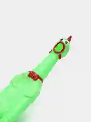 Зеленый игрушка "Курица" для собак, пищащая