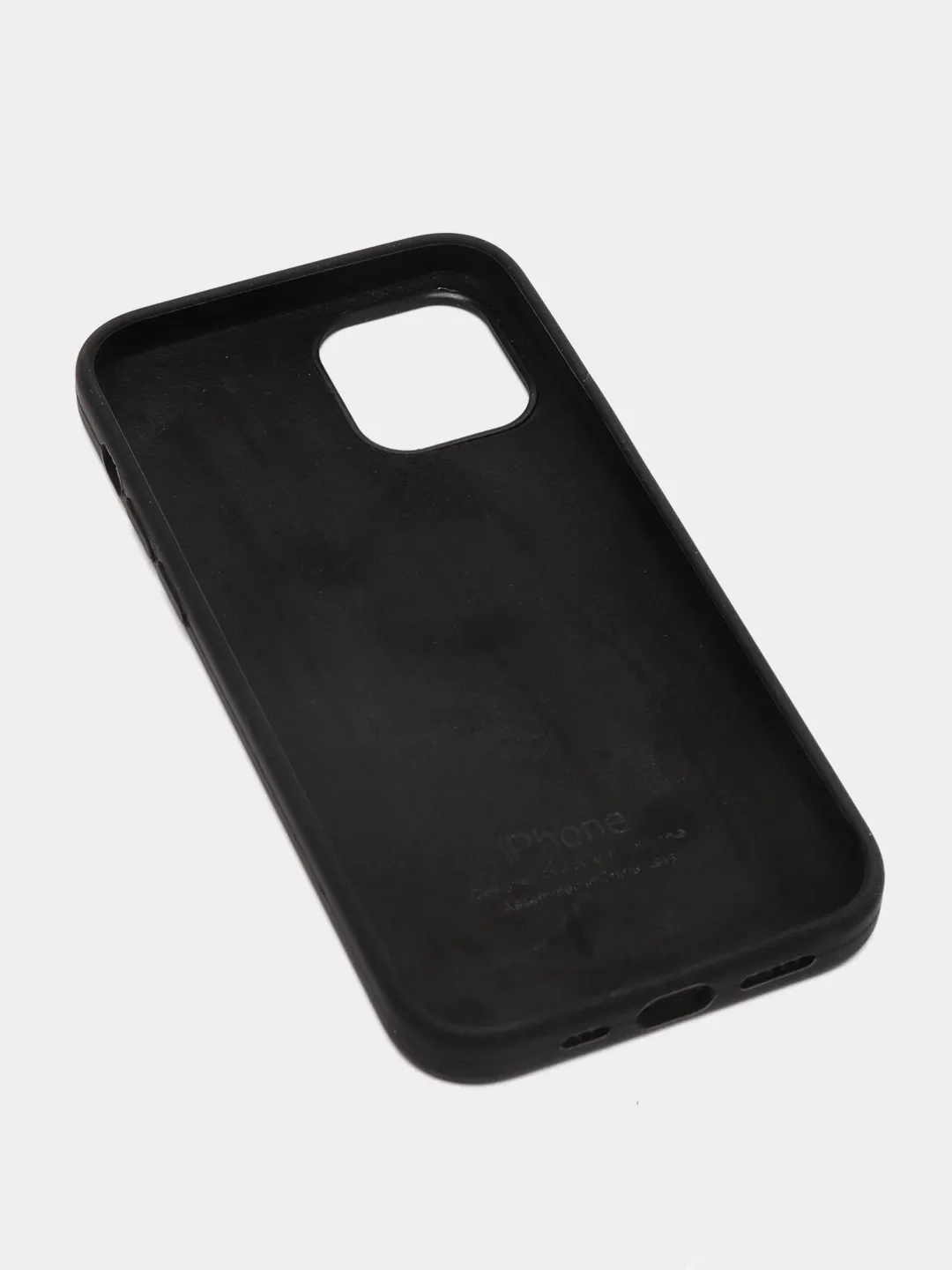 Черный чехол силиконовый Silicone Case для iPhone 12, 12 Pro, 12 Pro Max, 12 Mini