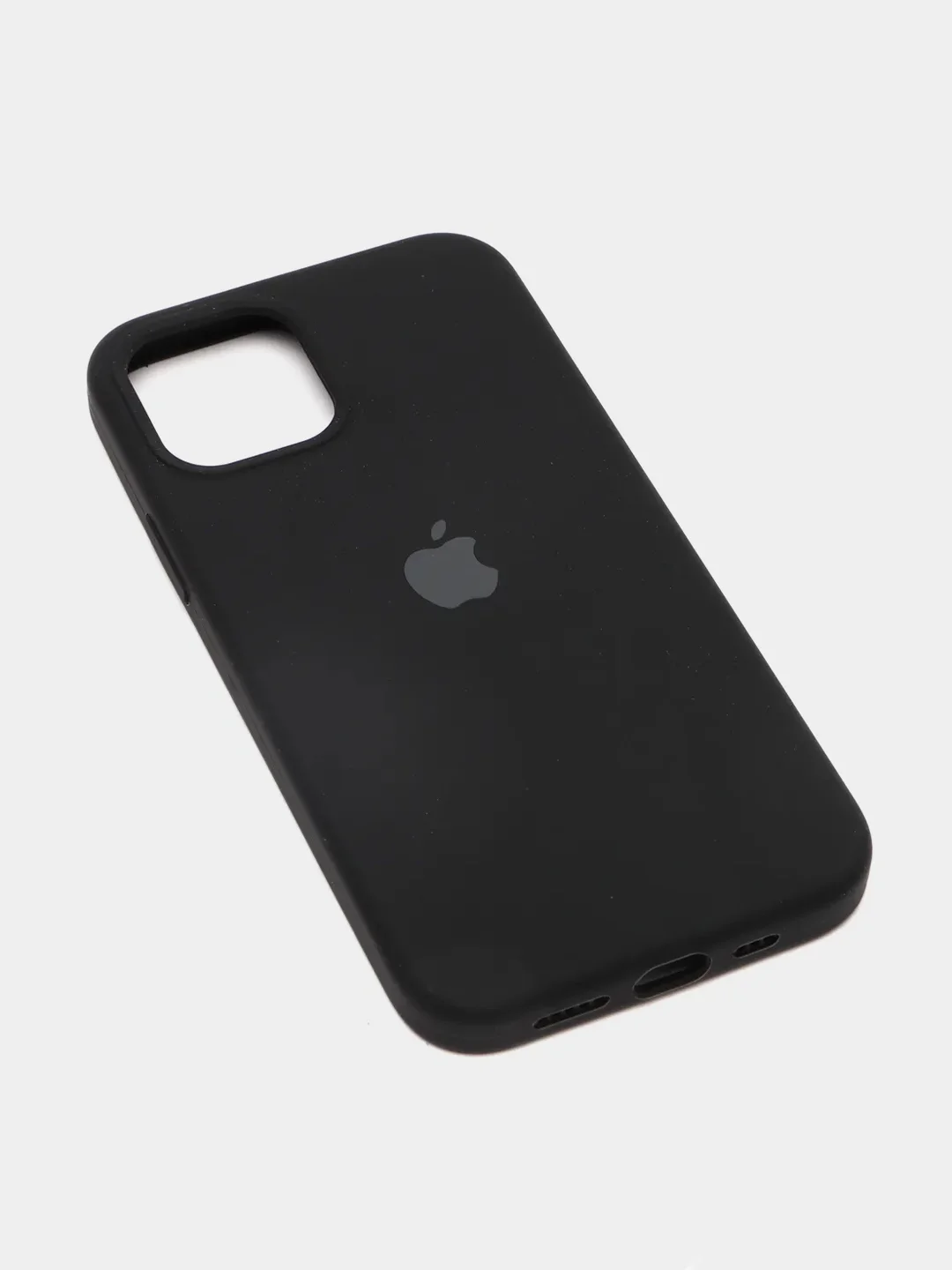 Черный чехол силиконовый Silicone Case для iPhone 12, 12 Pro, 12 Pro Max, 12 Mini