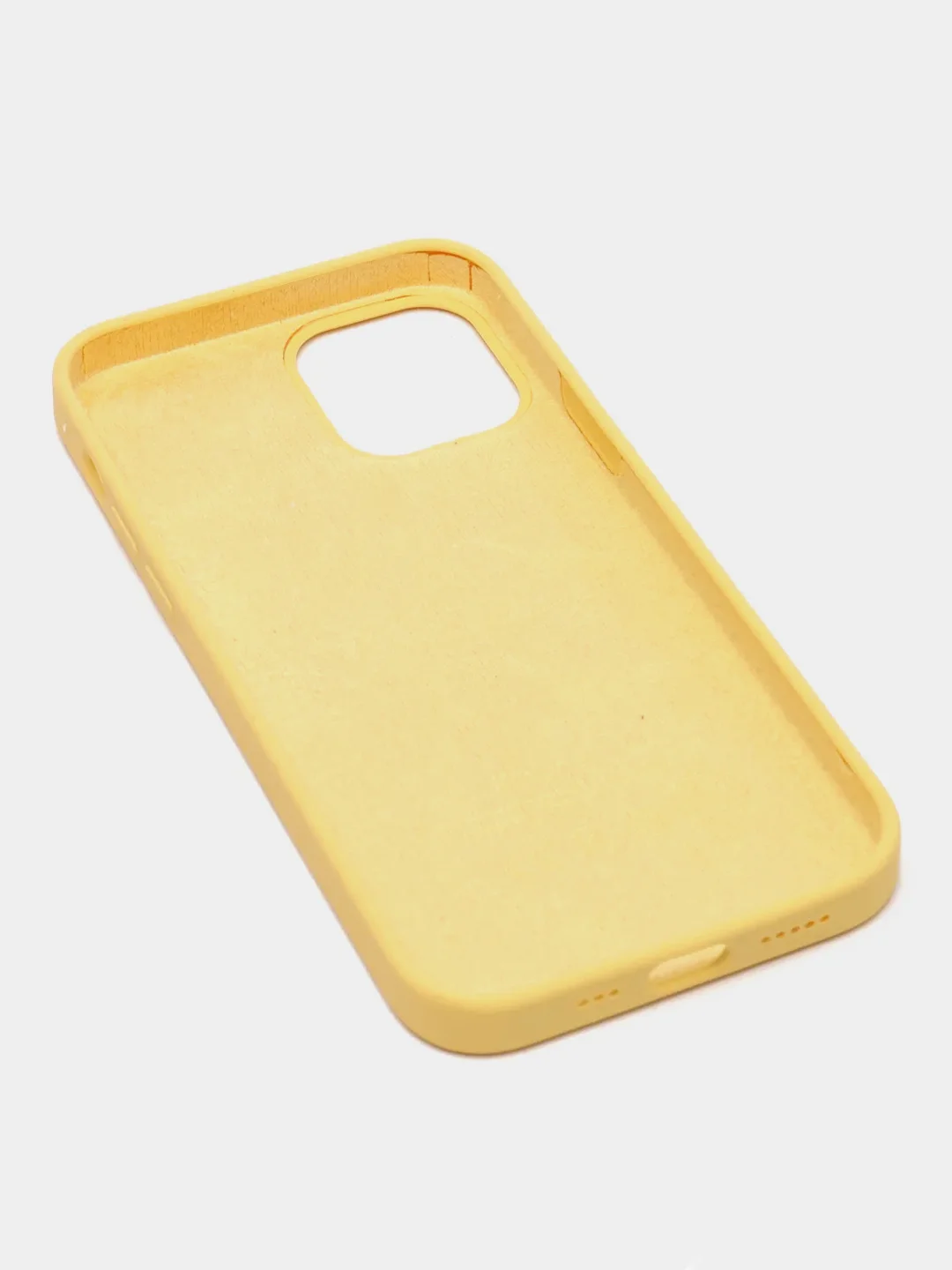 Желтый чехол силиконовый Silicone Case для iPhone 12, 12 Pro, 12 Pro Max, 12 Mini