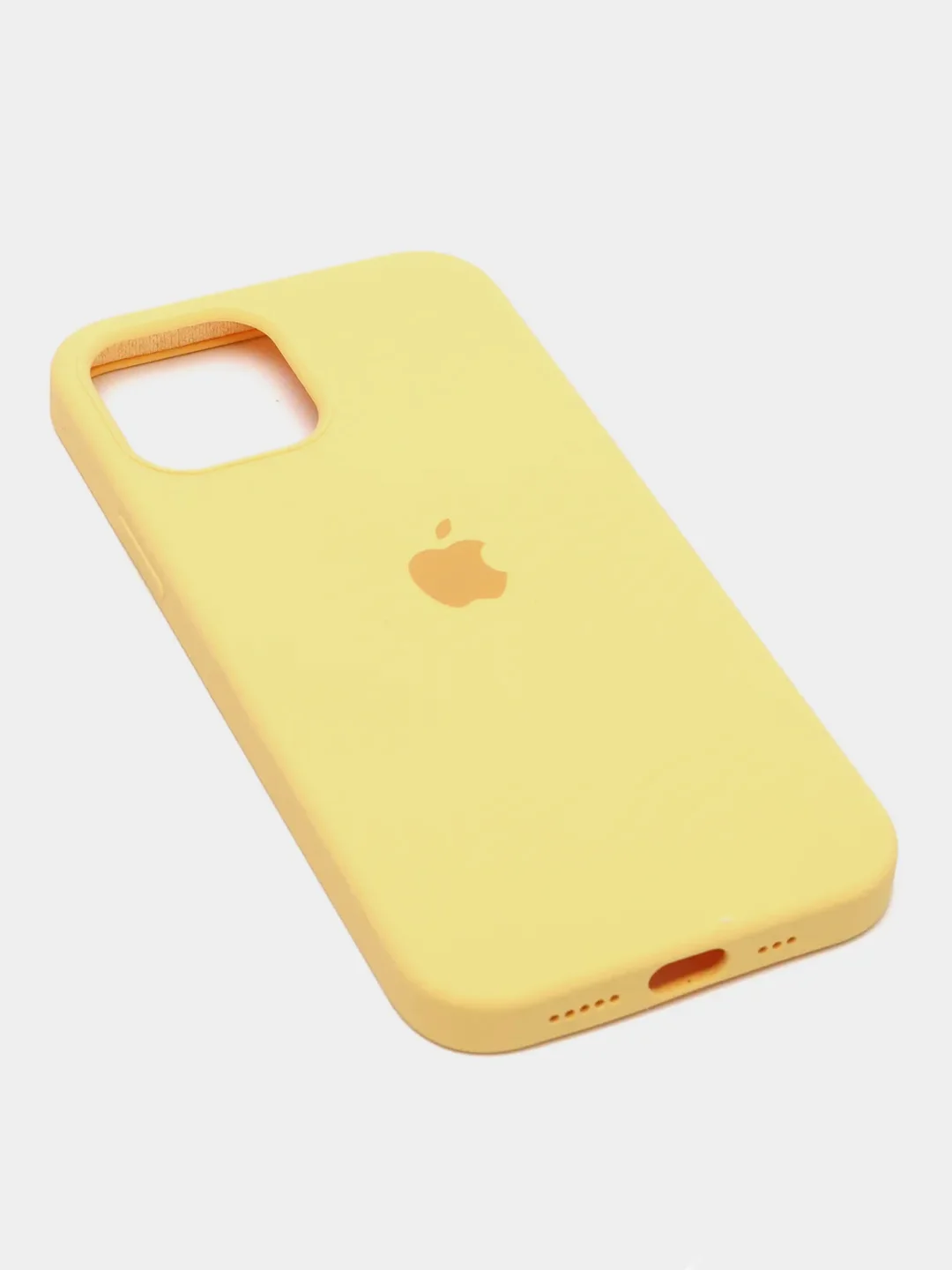 Желтый чехол силиконовый Silicone Case для iPhone 12, 12 Pro, 12 Pro Max, 12 Mini