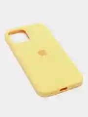 Желтый чехол силиконовый Silicone Case для iPhone 12, 12 Pro, 12 Pro Max, 12 Mini