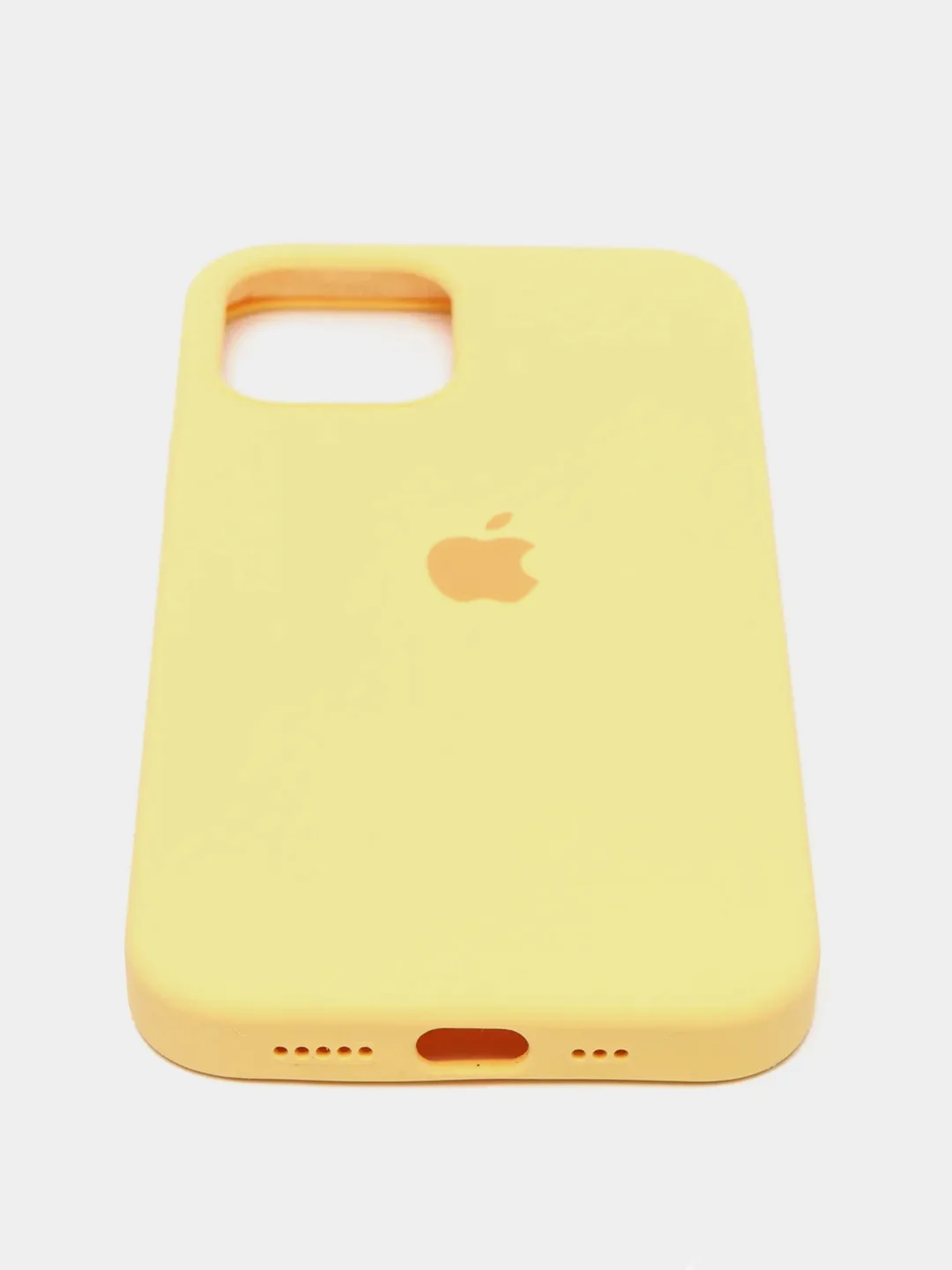 Желтый чехол силиконовый Silicone Case для iPhone 12, 12 Pro, 12 Pro Max, 12 Mini