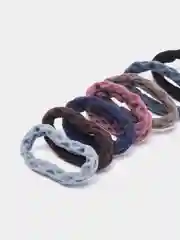 Розовый резинки для волос, 10 штук