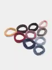 Алый резинки для волос, 10 штук