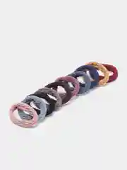 Алый резинки для волос, 10 штук