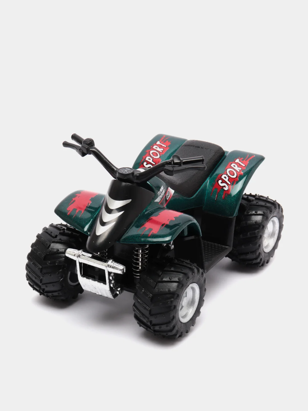 Зеленый машинка Smart ATV металлическая 1:32 KT3506D