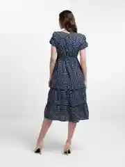 Красный платье с цветочным принтом