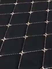 Бежевый меланж экокожа стеганная для авто чехлов салона мебели 1.4м