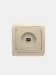 Розетка компьютерная CAT5E RJ45, крем, PWM
