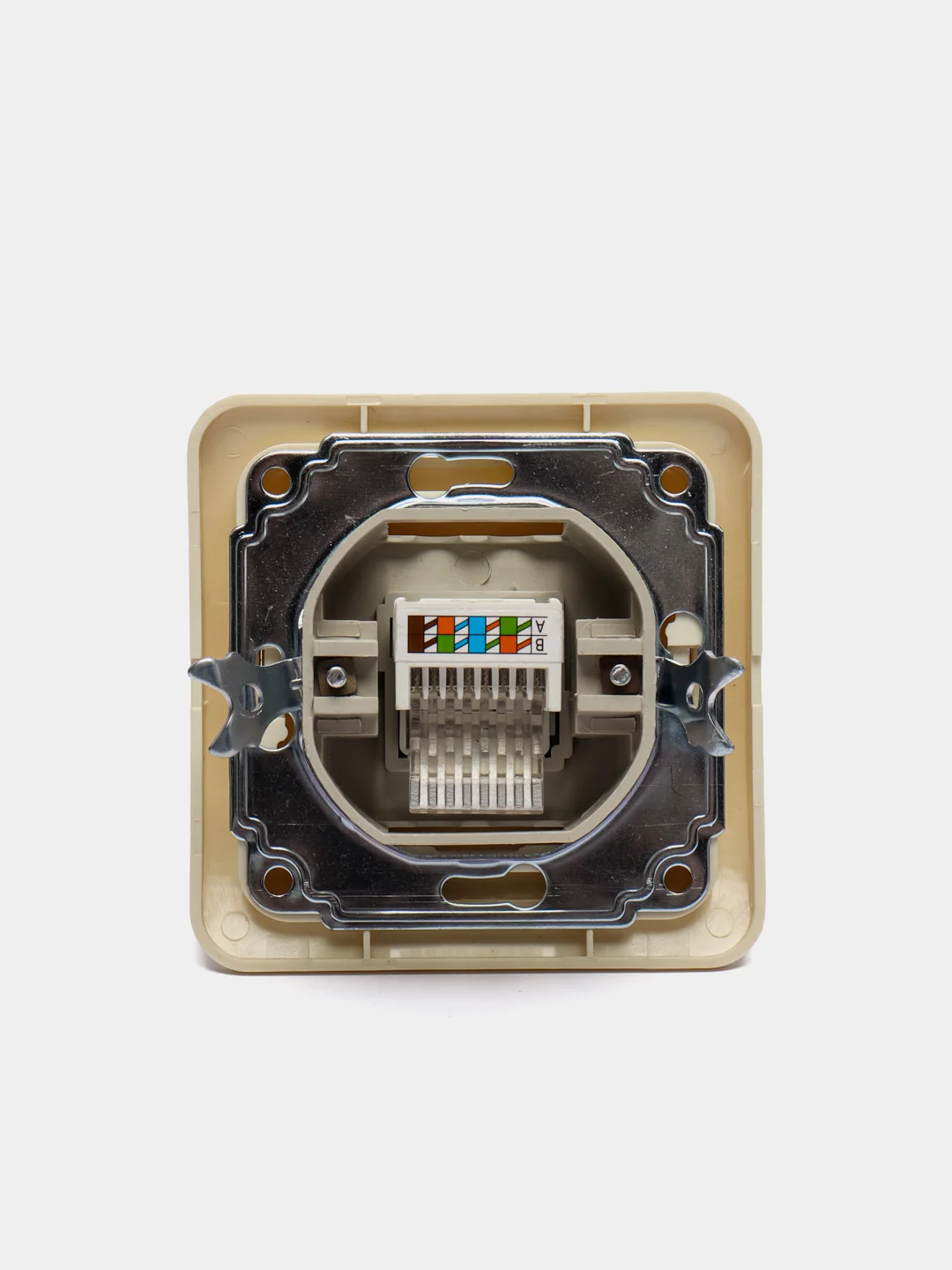 Розетка компьютерная CAT5E RJ45, крем, PWM
