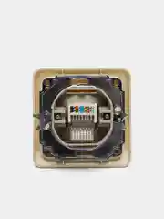 Розетка компьютерная CAT5E RJ45, крем, PWM