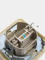 Розетка компьютерная CAT5E RJ45, крем, PWM