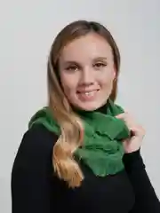 Багровый труба на шею и голову женская, осень-зима