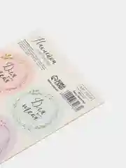 Бронзовый наклейки новогодние / Наклейки на подарки и букеты, 9,5*16 см / 8 марта / 14, 23 Февраля