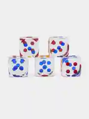 Прозрачный кости игральные, прозрачные