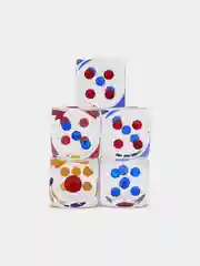 Прозрачный кости игральные, прозрачные