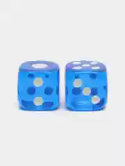 Лазурный кости игральные, прозрачные, 3 размера