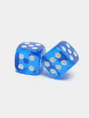 Лазурный кости игральные, прозрачные, 3 размера