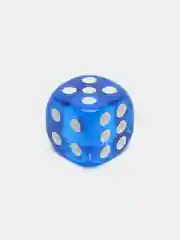 Лазурный кости игральные, прозрачные, 3 размера
