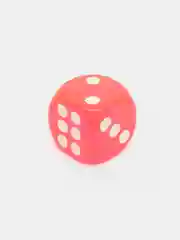 Кораллово-розовый кости игральные, прозрачные, 3 размера