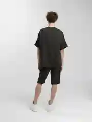 Зелёный хаки костюм мужской с шортами