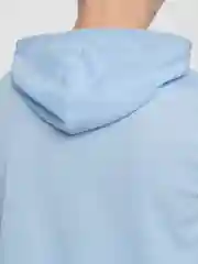 Голубой майка мужская с капюшоном