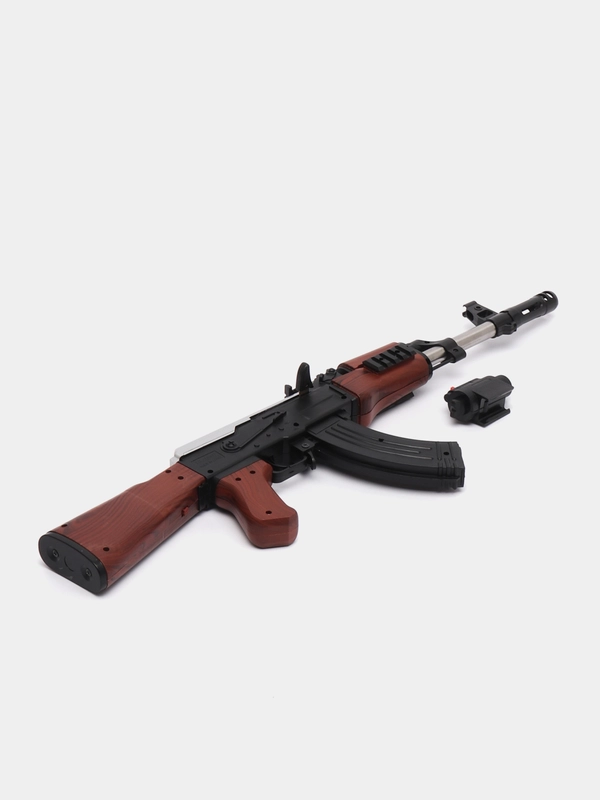 Игрушечный автомат АК-47, стреляющий пульками, лазерный прицел купить ...