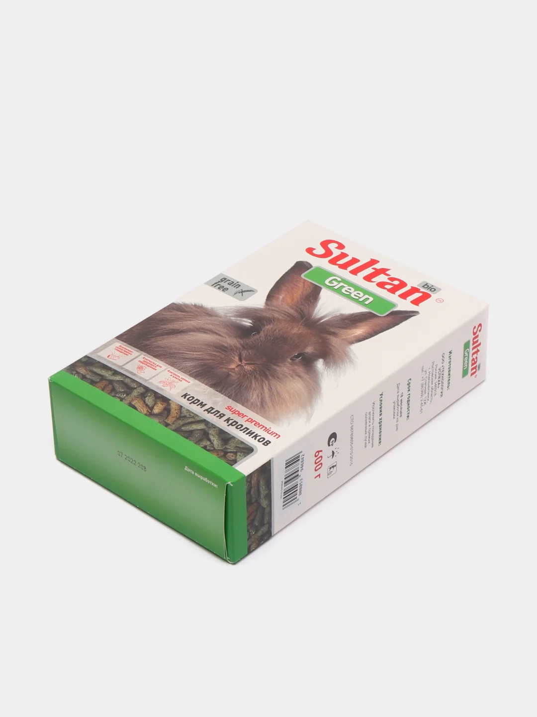 Корм для кроликов Sultan "Green super premium", 650 г