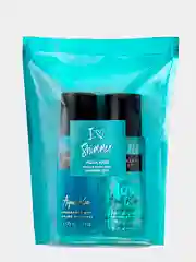 Спрей для тела, парфюмированный, подарочный набор Victoria Secret I love shimmer, 2 штуки