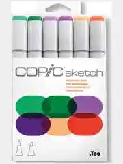 Набор маркеров Copic Sketch, 6 штук