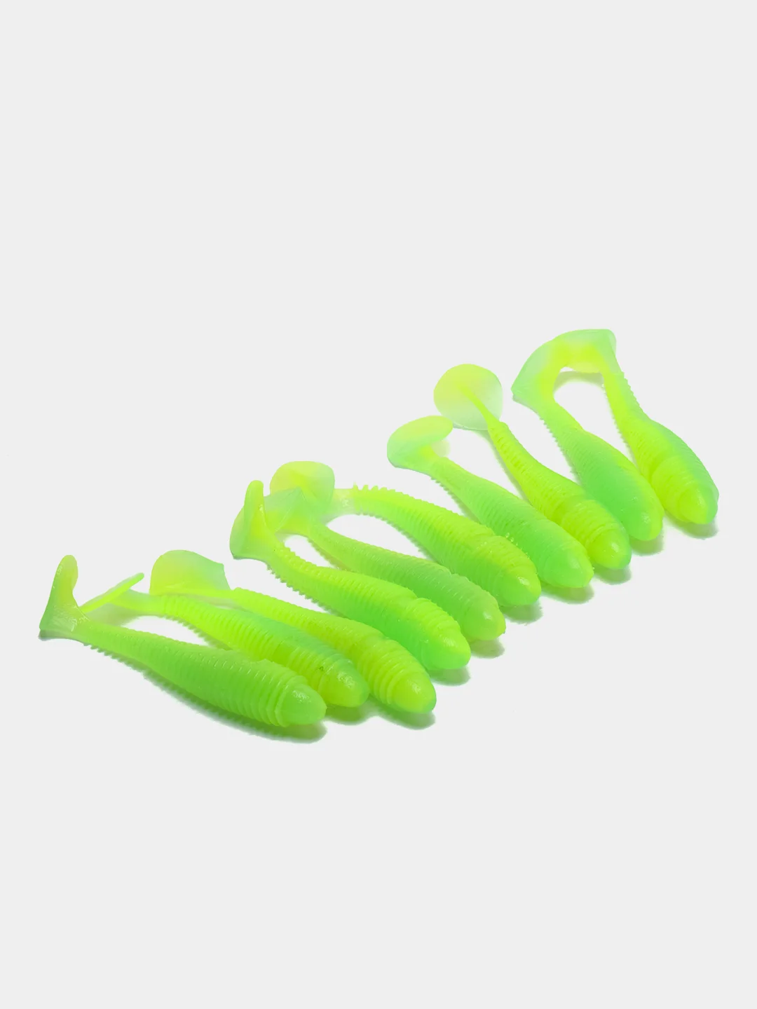 Салатовый силиконовая приманка Catchy fat man, 71 mm