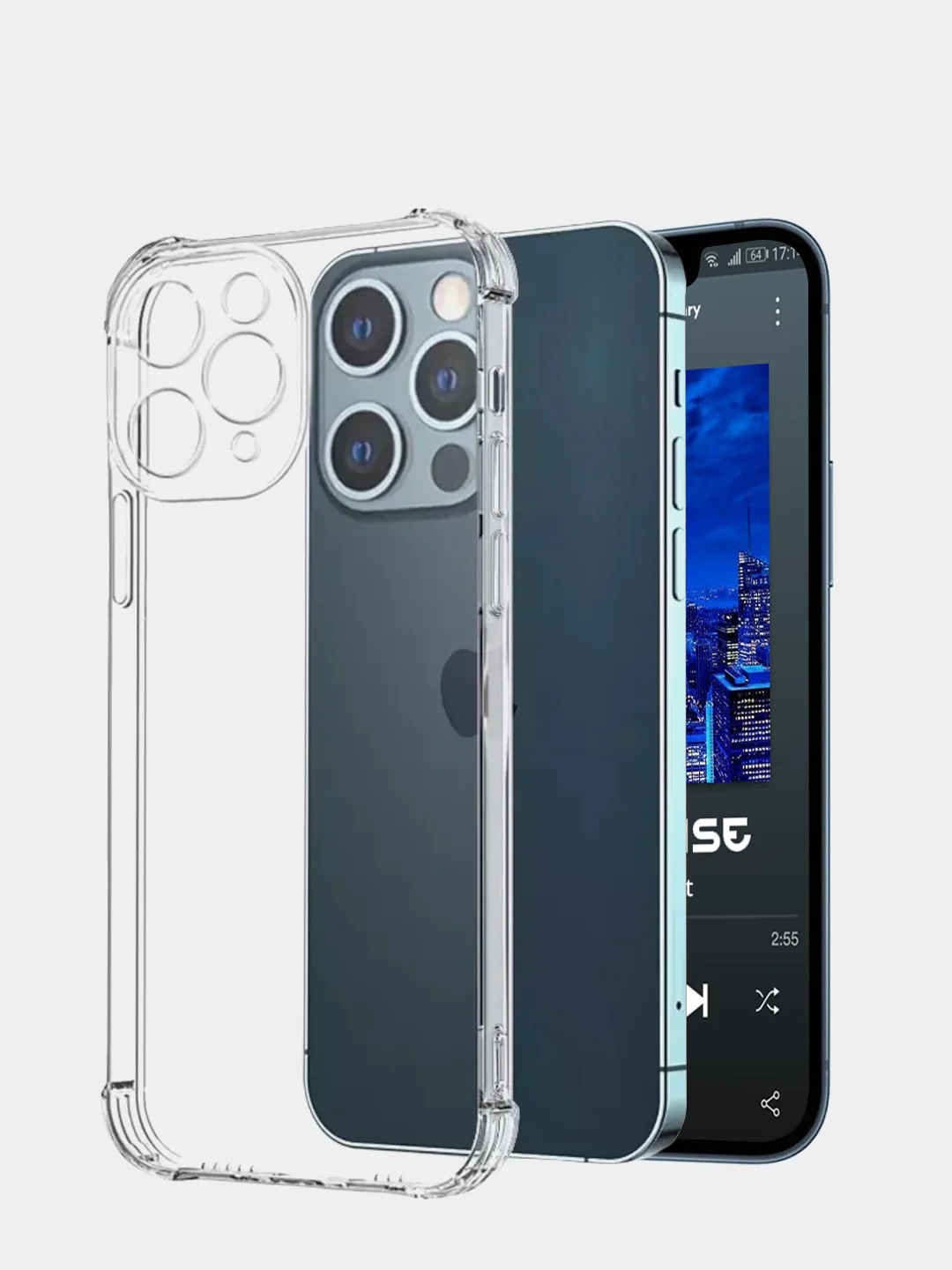 Чехол прозрачный iPhone 13, 13 Pro, 13 Pro Max, 13 mini противоударный