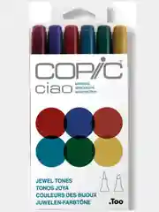 Набор маркеров Copic Ciao "Драгоценные камни", 6 штук, в пластиковой упаковке