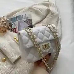 Золотой сумка на плечо, женская