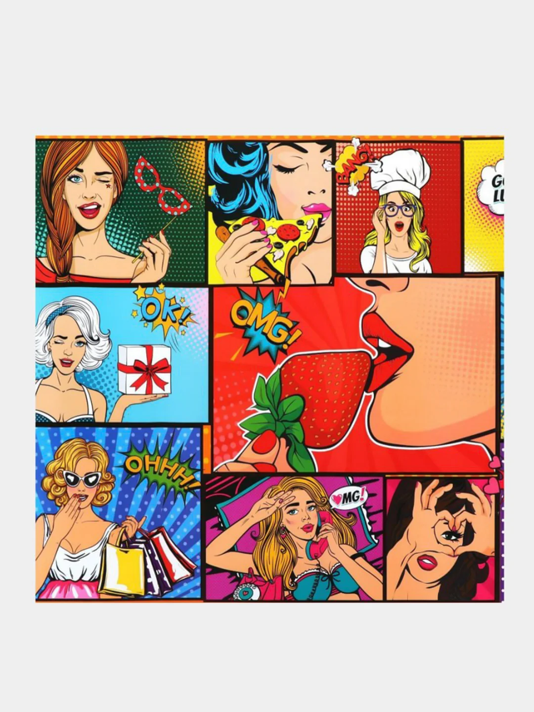 Бумага подарочная упаковочная глянцевая "Pop art" 50 х 70 см