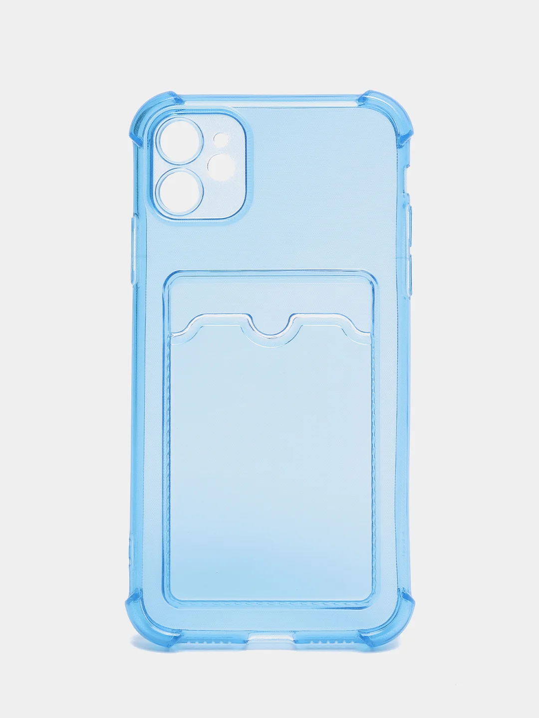 Синий чехол для iPhone XR, 11, 12, 13, 14, Pro, Pro Max, 7 / 8, 7 Plus, с карманом для карт