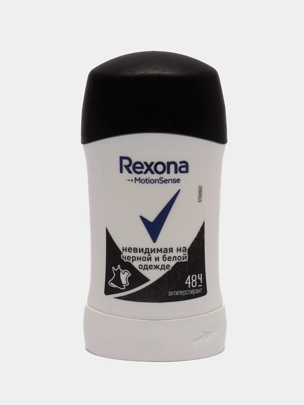 Антиперспирант стик Rexona "Невидимая на черной и белой одежде", 40 мл
