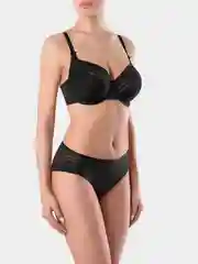 Черный бюстгальтер женский Conte Elegant "SPORT GLAM" на каркасах, мягкая чашка