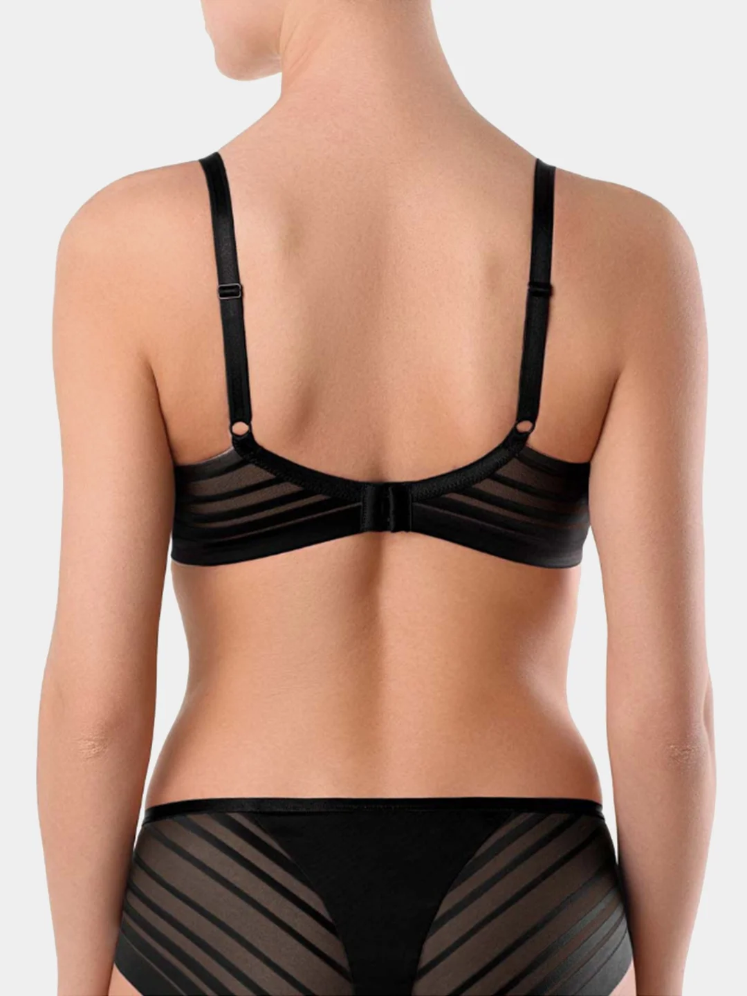 Черный бюстгальтер женский Conte Elegant "SPORT GLAM" на каркасах, мягкая чашка
