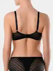 Черный бюстгальтер женский Conte Elegant "SPORT GLAM" на каркасах, мягкая чашка