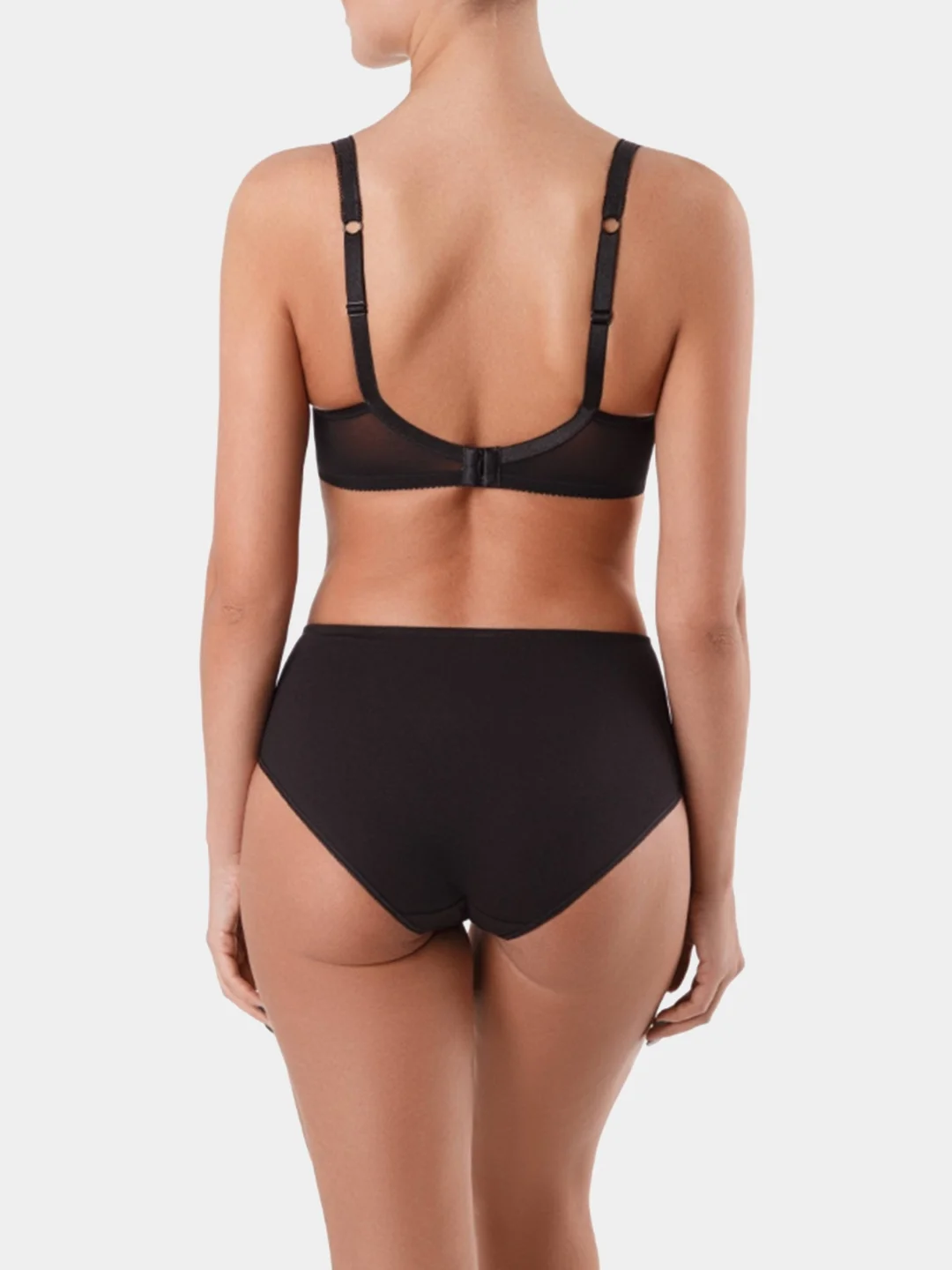 Черный бюстгальтер женский Conte Elegant Sensuelle, мягкая чашка
