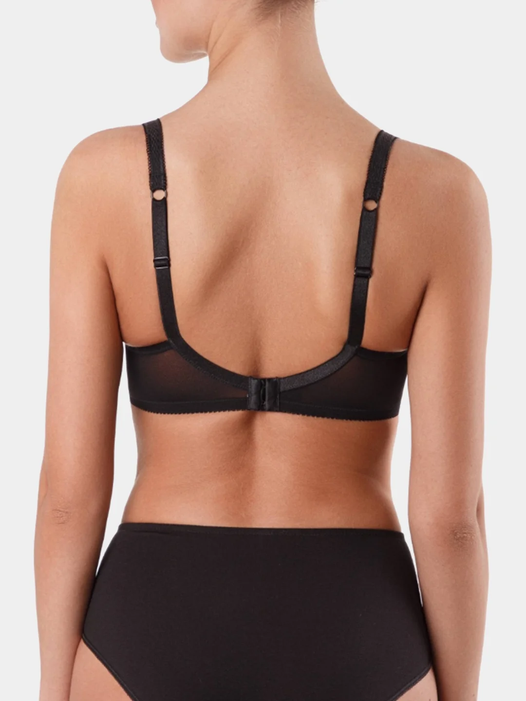 Черный бюстгальтер женский Conte Elegant Sensuelle, мягкая чашка