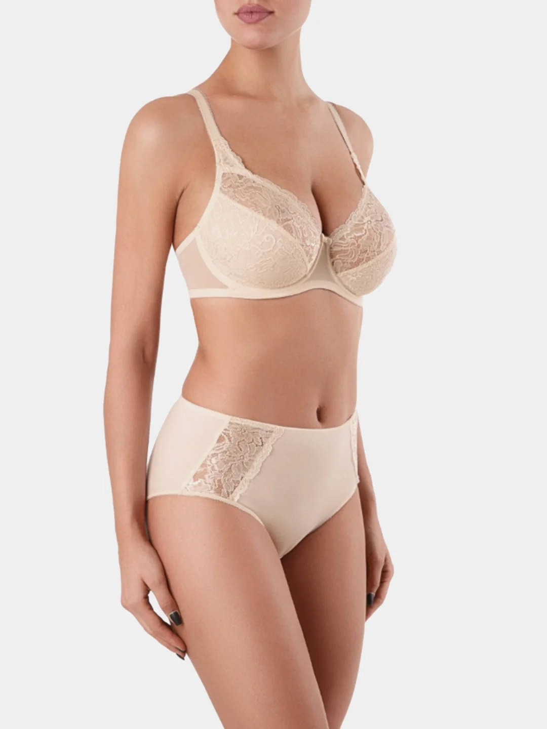 Бежевый бюстгальтер женский Conte Elegant Sensuelle, мягкая чашка