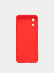 Красный чехол силиконовый с принтом Samsung Galaxy A03 Core (самсунг)