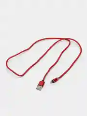 Красный магнитный кабель зарядка 360 градусов MicroUSB, Type C, Lighting 1A