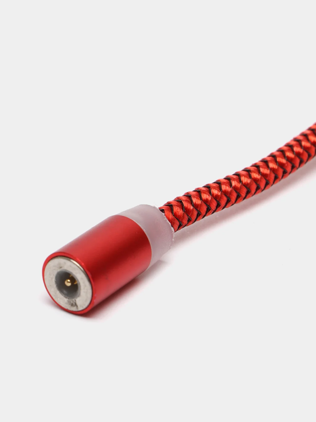 Красный магнитный кабель зарядка 360 градусов MicroUSB, Type C, Lighting 1A