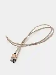 Золотой магнитный кабель зарядка 360 градусов MicroUSB, Type C, Lighting 1A